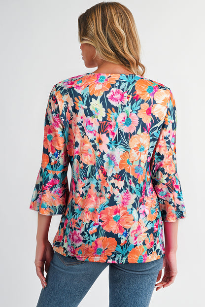 floral blouse long sleeve