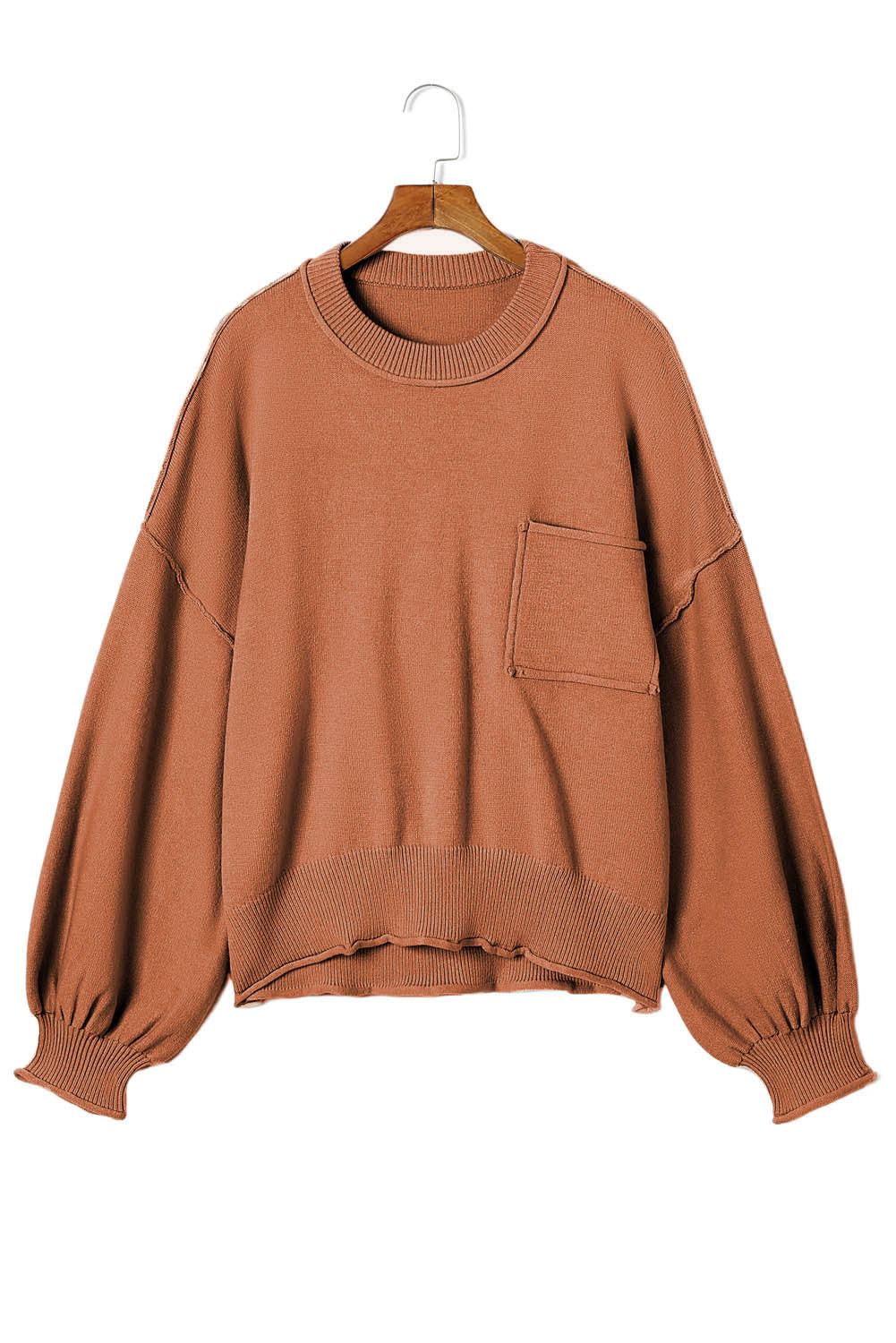 Turtleneck Solid Pullover Long Sleeve Sweater