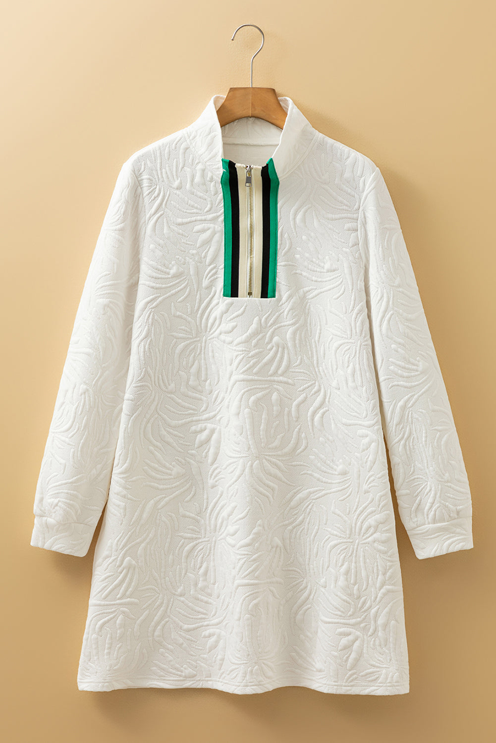 jacquard shift dress