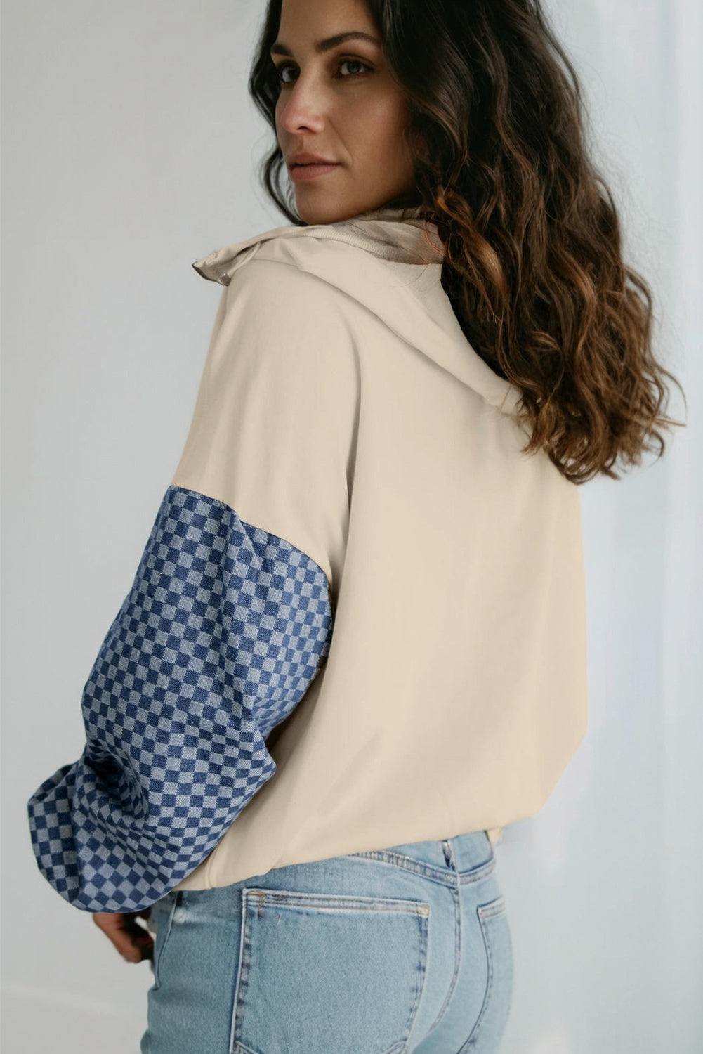 half zip hoodie womens