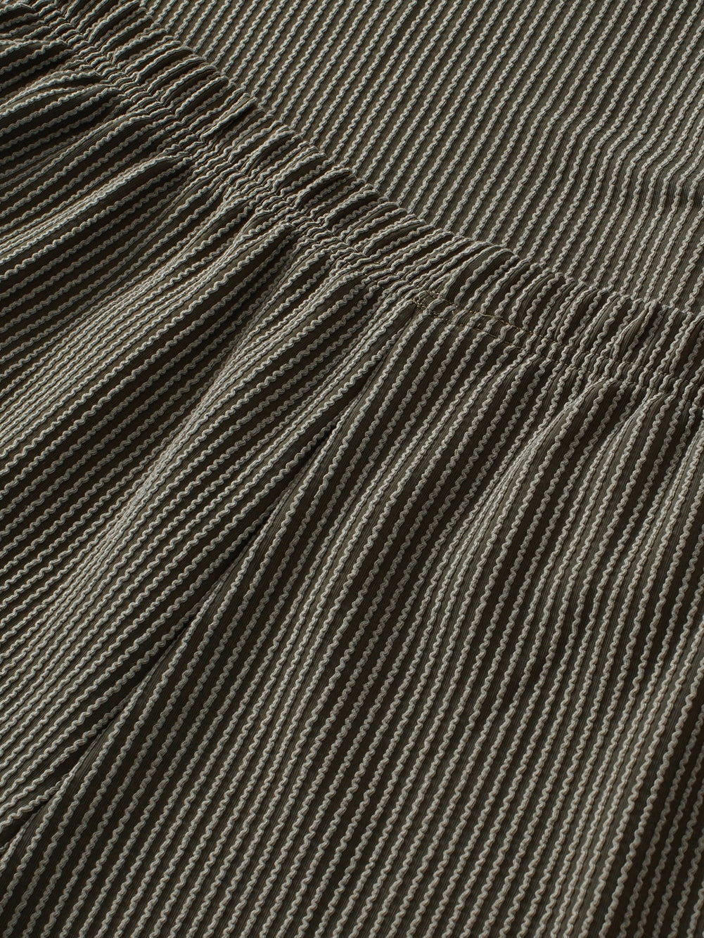 Moss Green Plus Size Rib Knit Short Sleeve Top and Shorts Set