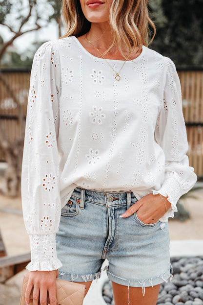 lace long sleeve blouse