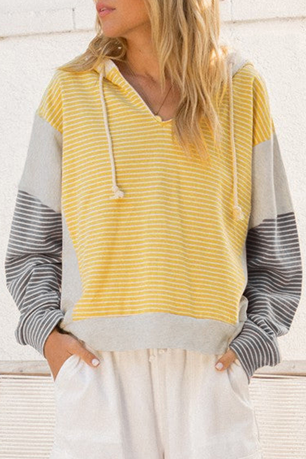 striped hoodie