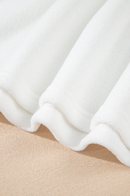 white pullover sweatshirt