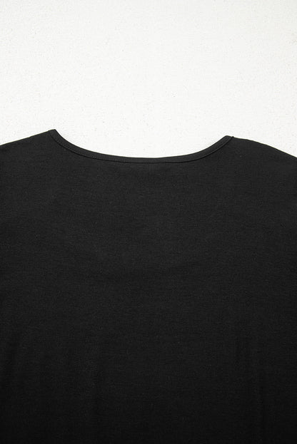 v neck long sleeve top