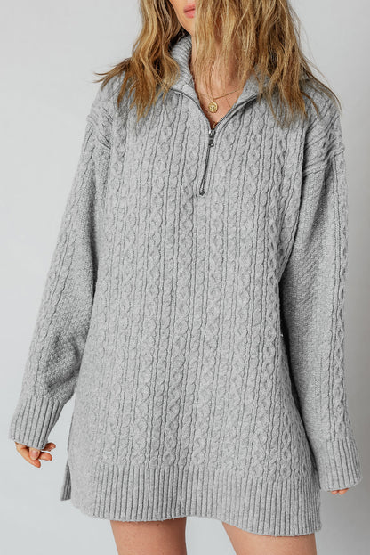 cable knit sweater dress