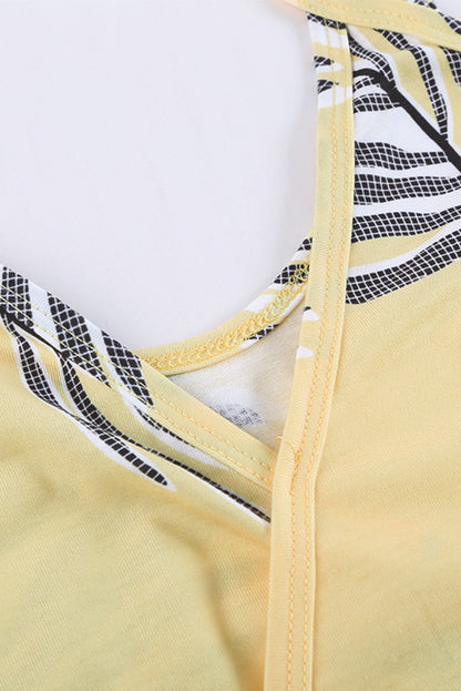 Tops Casual Floral Print Sling Sleeveless Tank Top