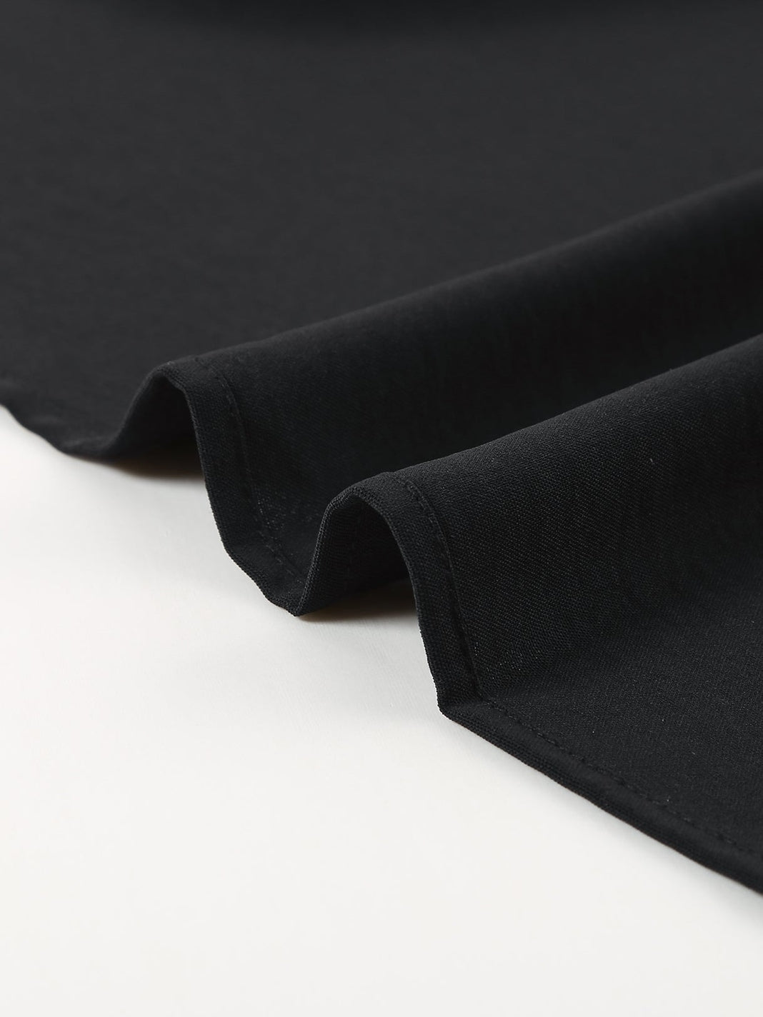 Elegant Black High Low Kimono Sleeve Top