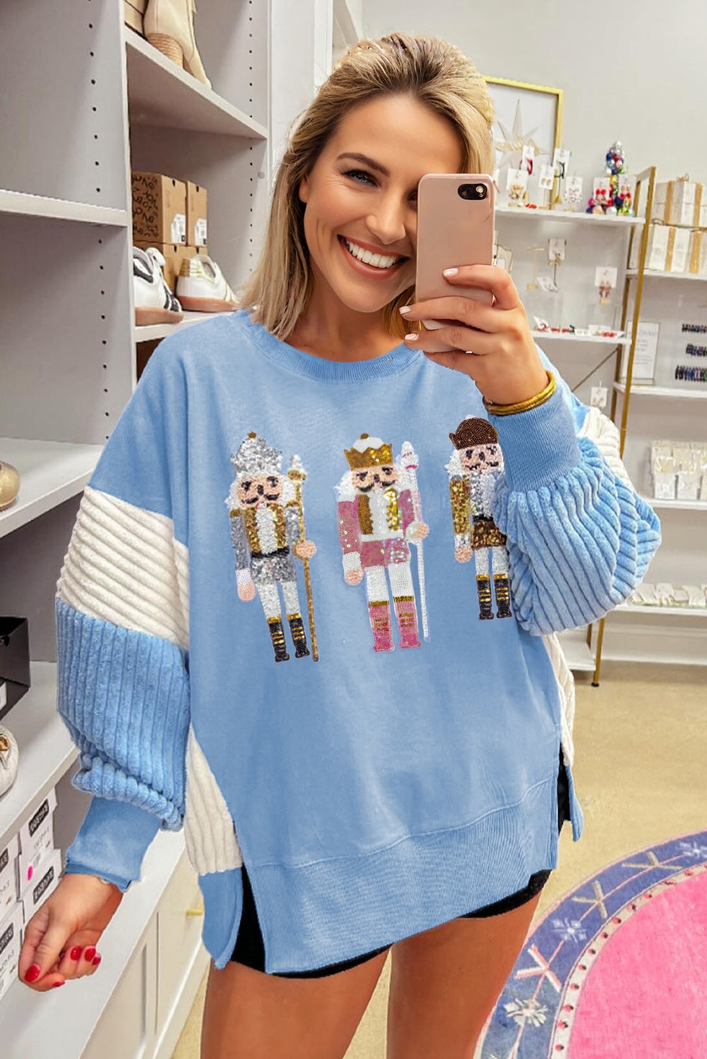 christmas graphic sweatshirt