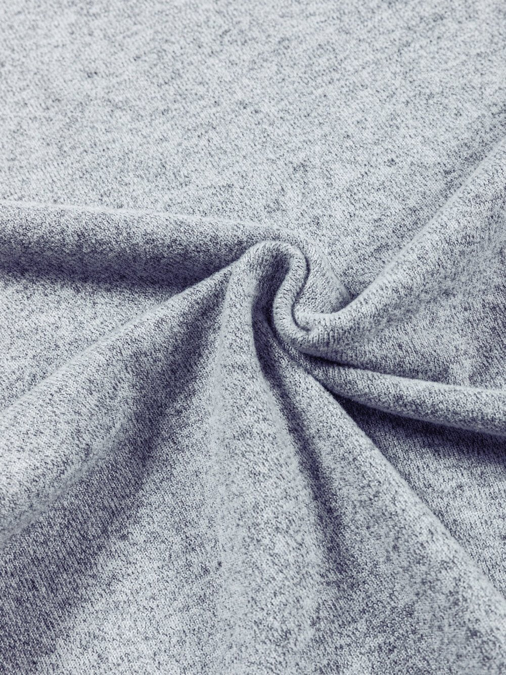 Elegant Gray Bishop Sleeve Knit Top