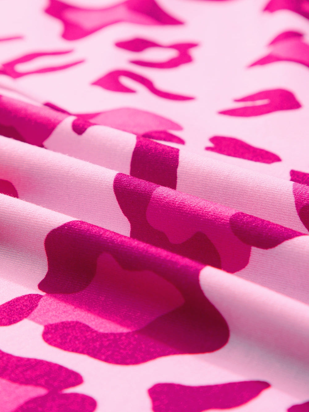 Floral Leopard Print Oversized V-Neck Plus Size T-Shirt