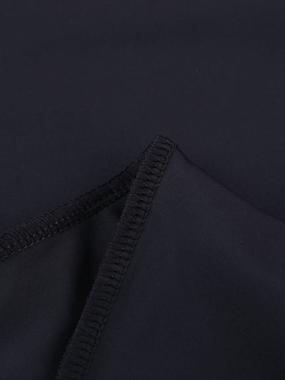 Black Adjustable Length Swim Leggings