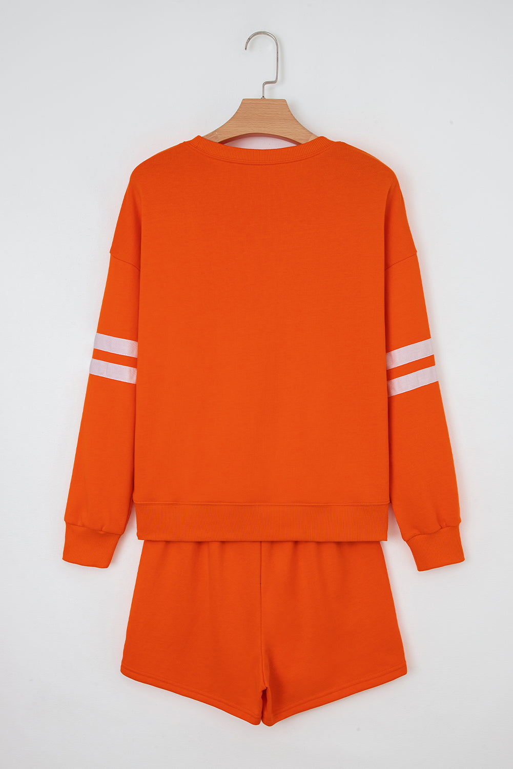 varsity sweatshirt short set