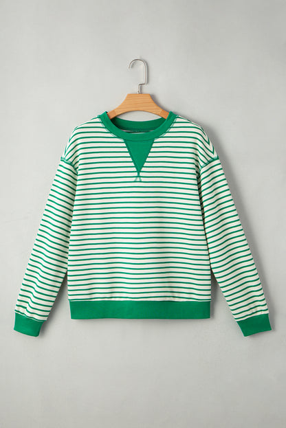 striped long sleeve top