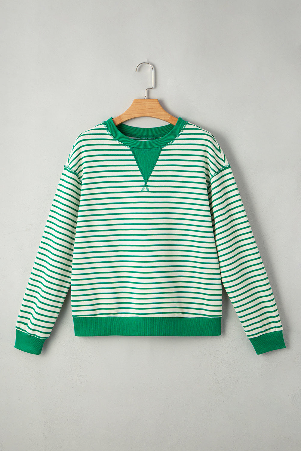 striped long sleeve top