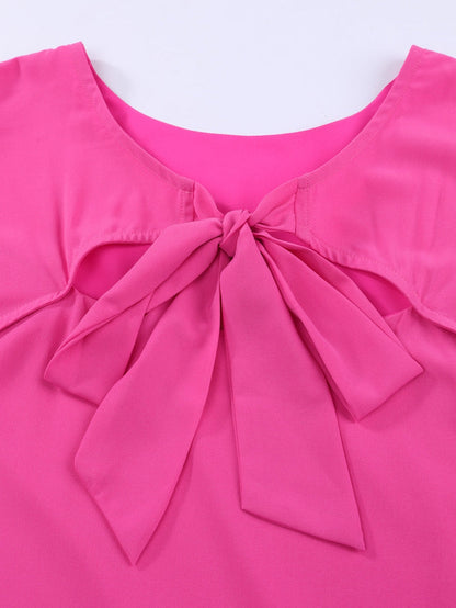 Rose Plus Size Ruffle Sleeve Mini Dress