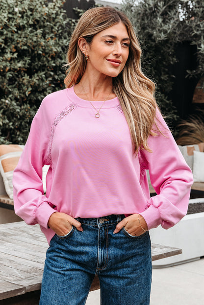 raglan sleeve sweatshirt