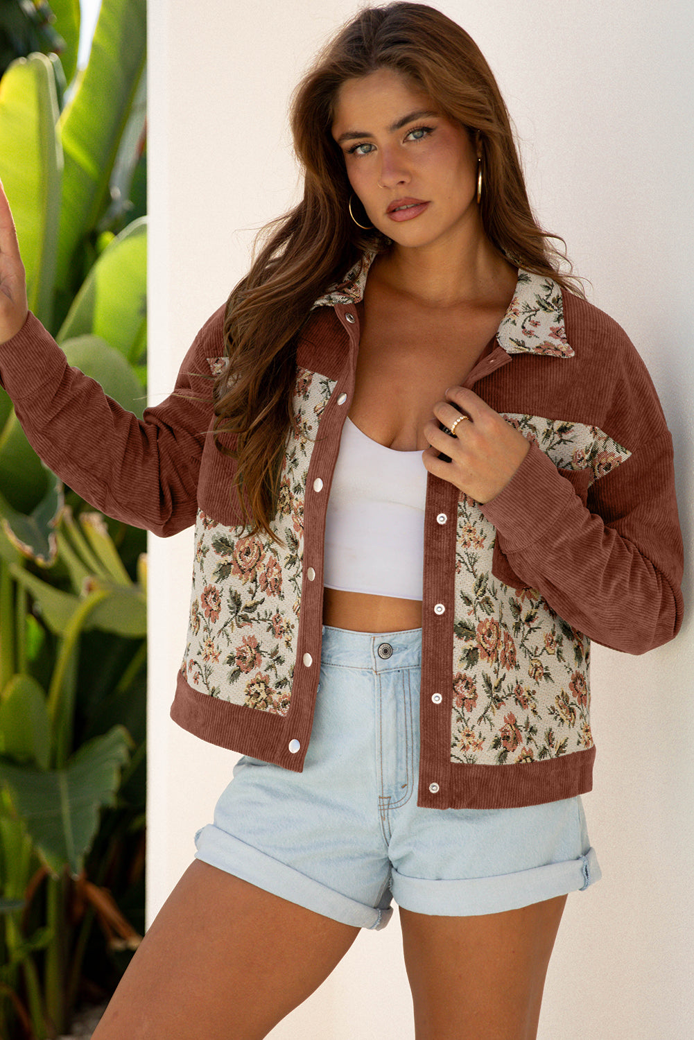 floral patchwork jacket