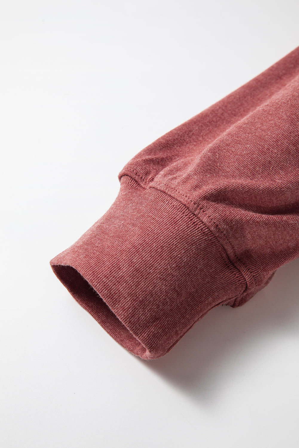 Racing Red Side Slits V Neck Loose Fit Tunic Top