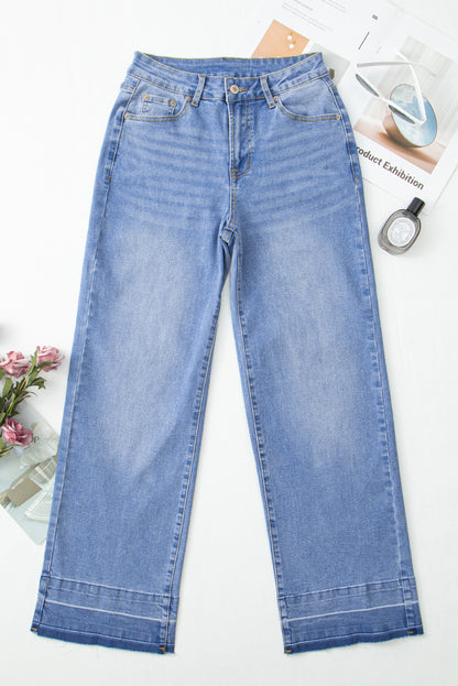 blue loose jeans