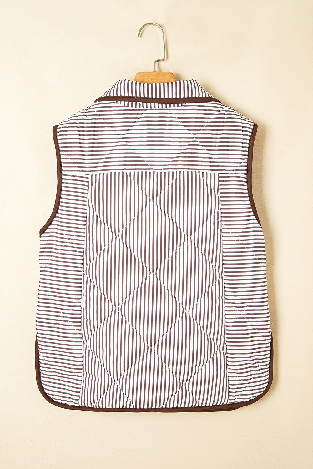 striped print vest
