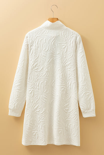 jacquard shift dress