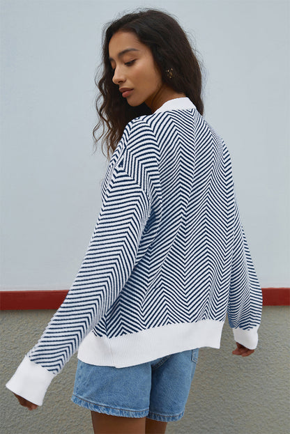 herringbone cardigan