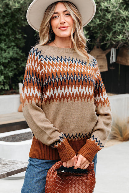 colorblock sweater