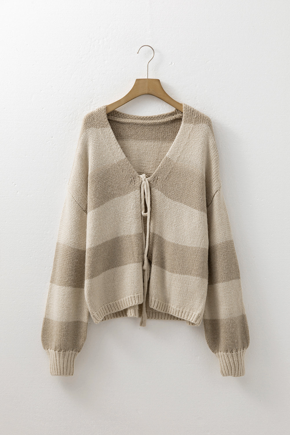 stripe knit sweater cardigan