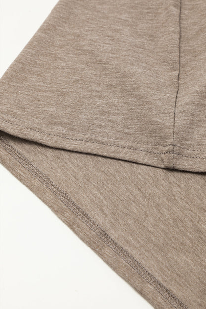 Round Neck Short Sleeve Pocket Casual Dress