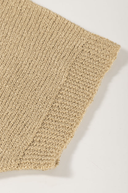 Khaki Dolman Sleeve Cardigan with Pockets