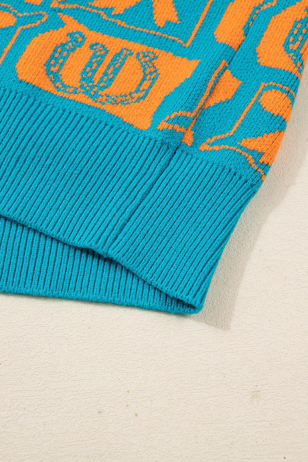 western print sweater