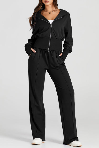 black 2pcs tracksuit