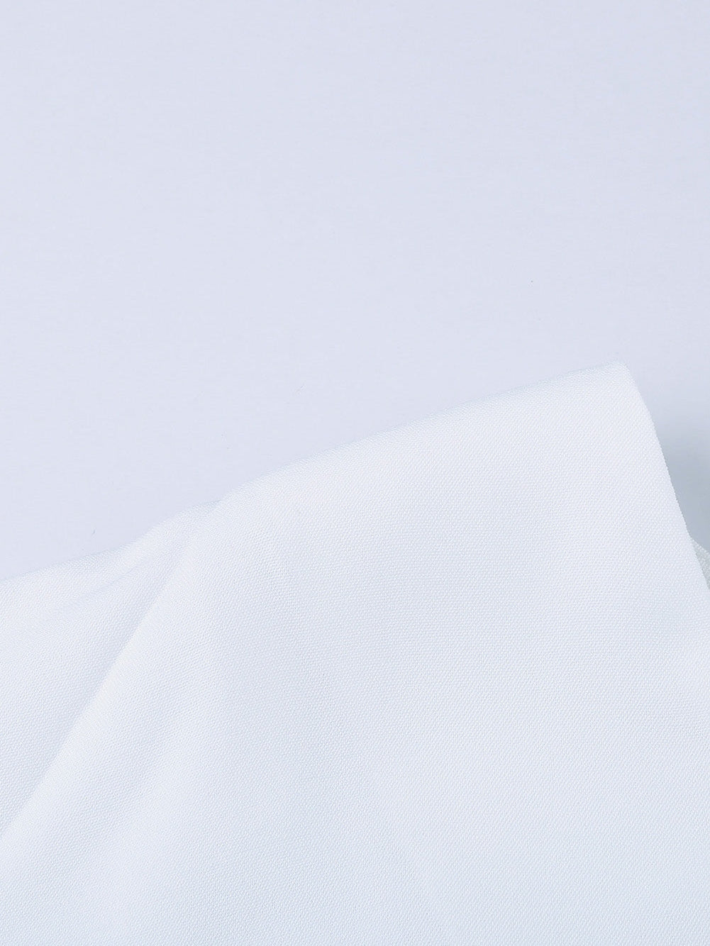 Elegant White V Neck High Low Hem Blouse