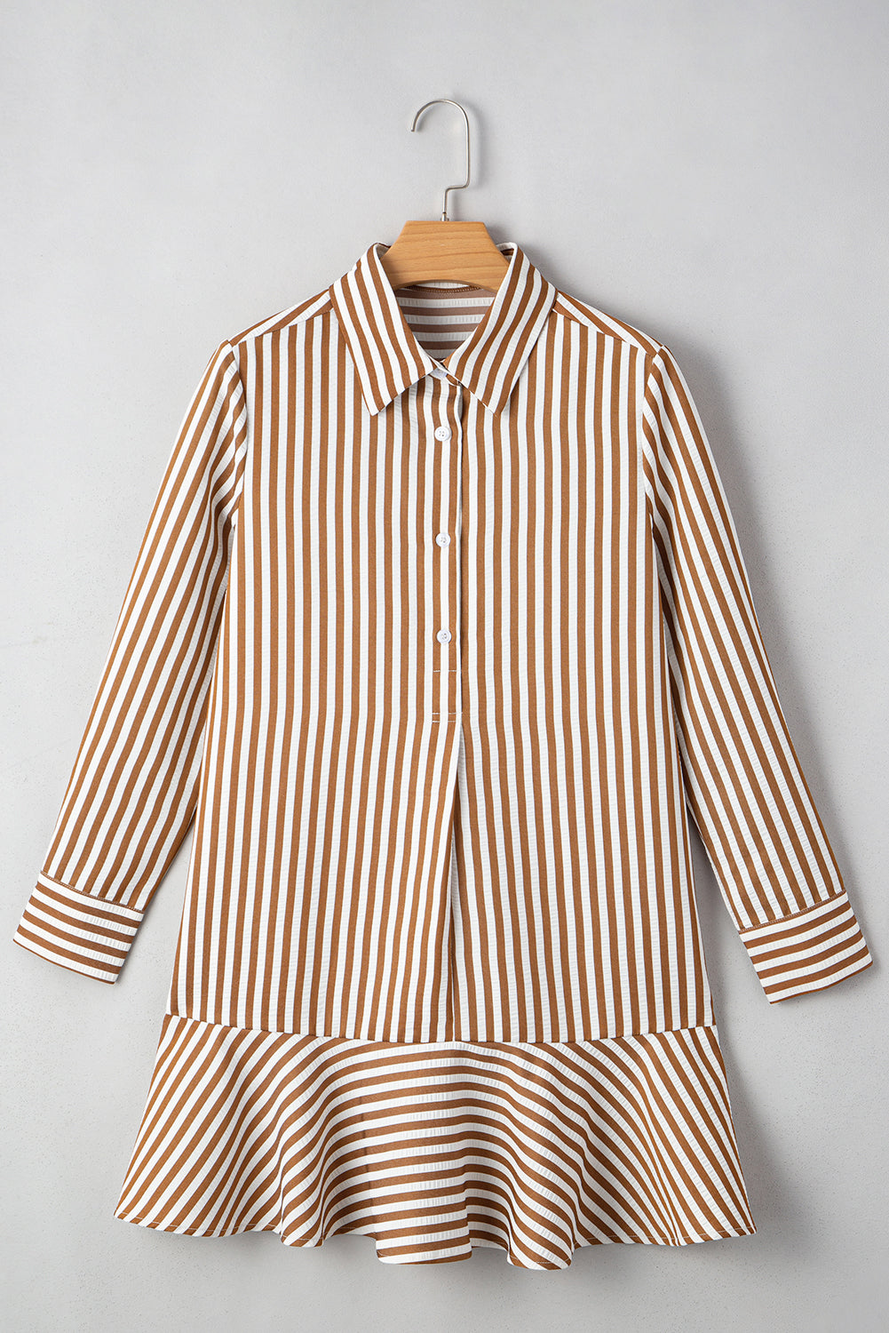 striped shirt dress