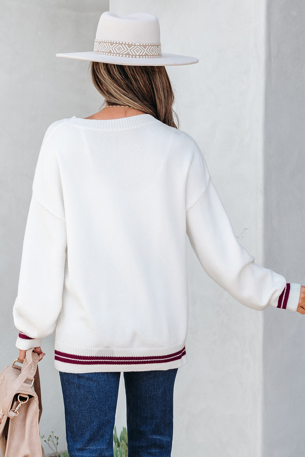 western graphic sweater