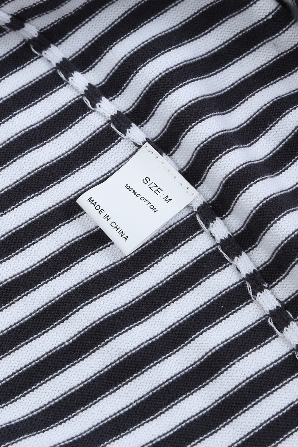 Stripe Striped Contrast Trimmed Drop Shoulder Sweater