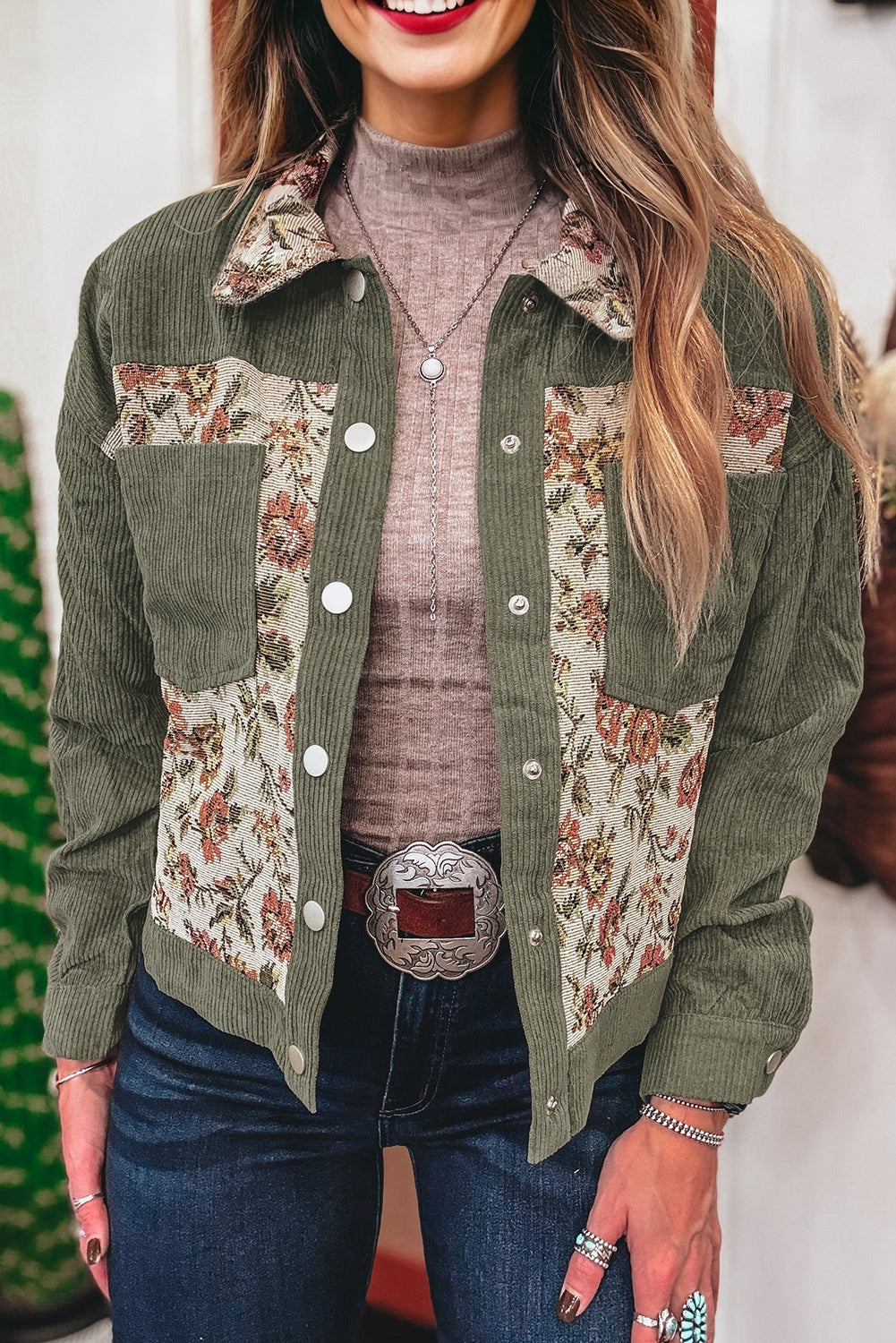floral patchwork jacket