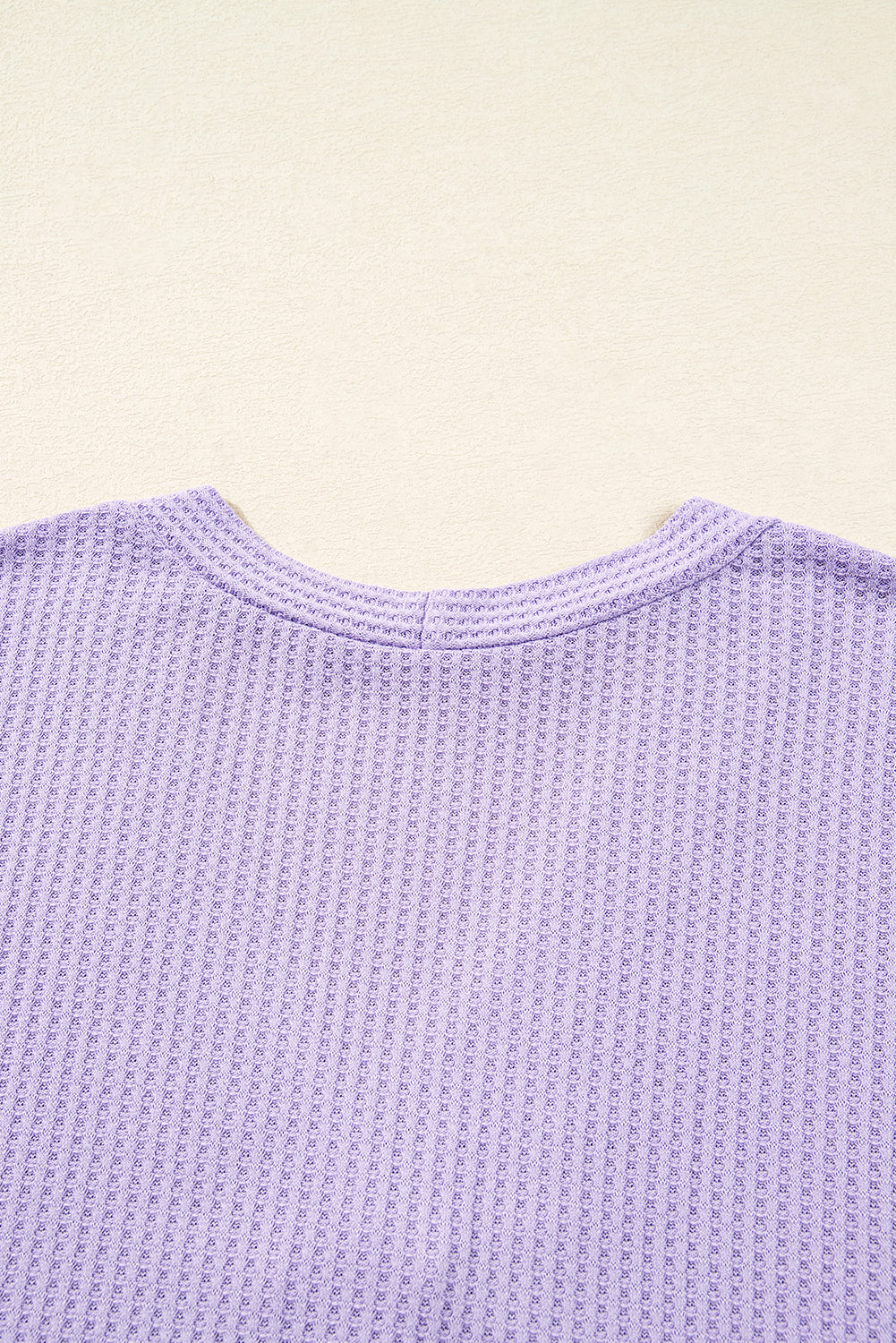 Orchid Petal Plus Size Waffle Knit Button Front Cardigan