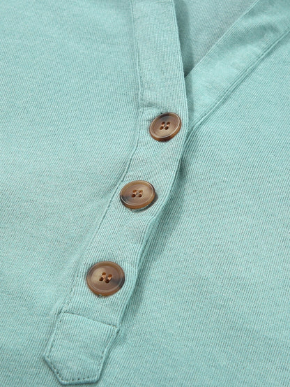 Women's Dress - Cotton Linen Dress Casual Dress Shift Dress Midi Dress Cotton Blend Fashion Modern Outdoor Daily Vacation Shirt Collar Button Half Sleeve Summer Spring 2023 Regular Fit White Blue Green Plain