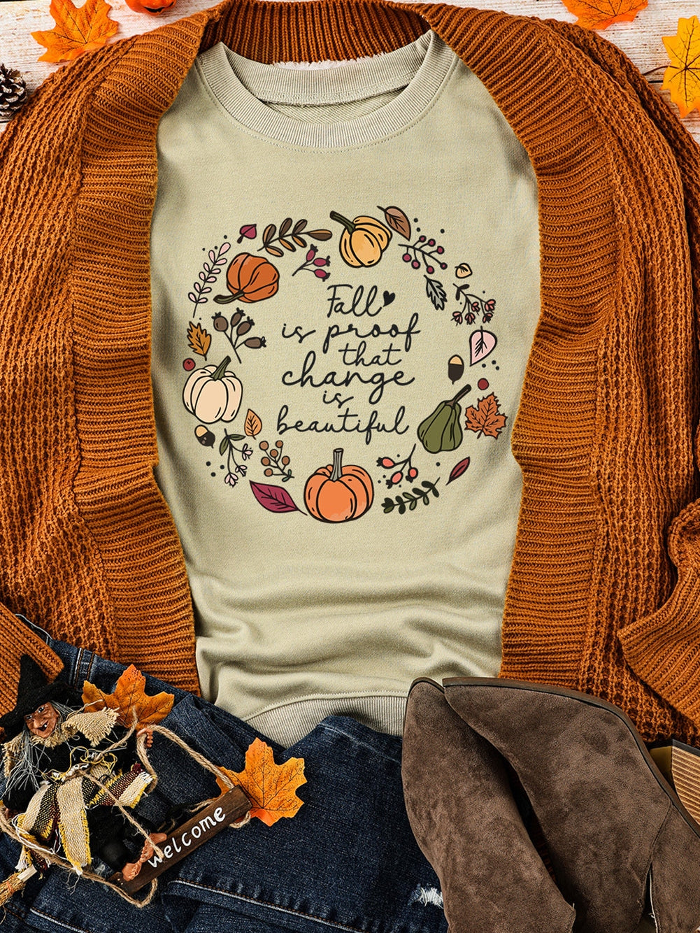 Harvest Harvest Pumpkin Patch Graphic Sweatshirt