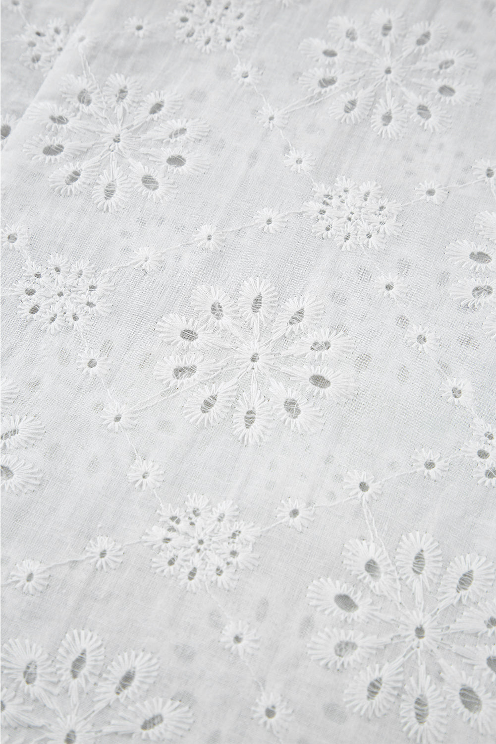 White Eyelet Embroidery Tank Top