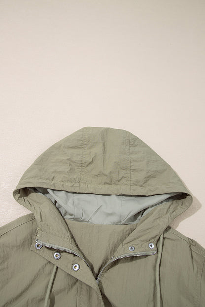 hooded utility jacket
