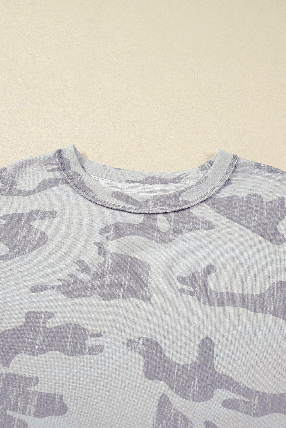 camouflage print sweatshirt