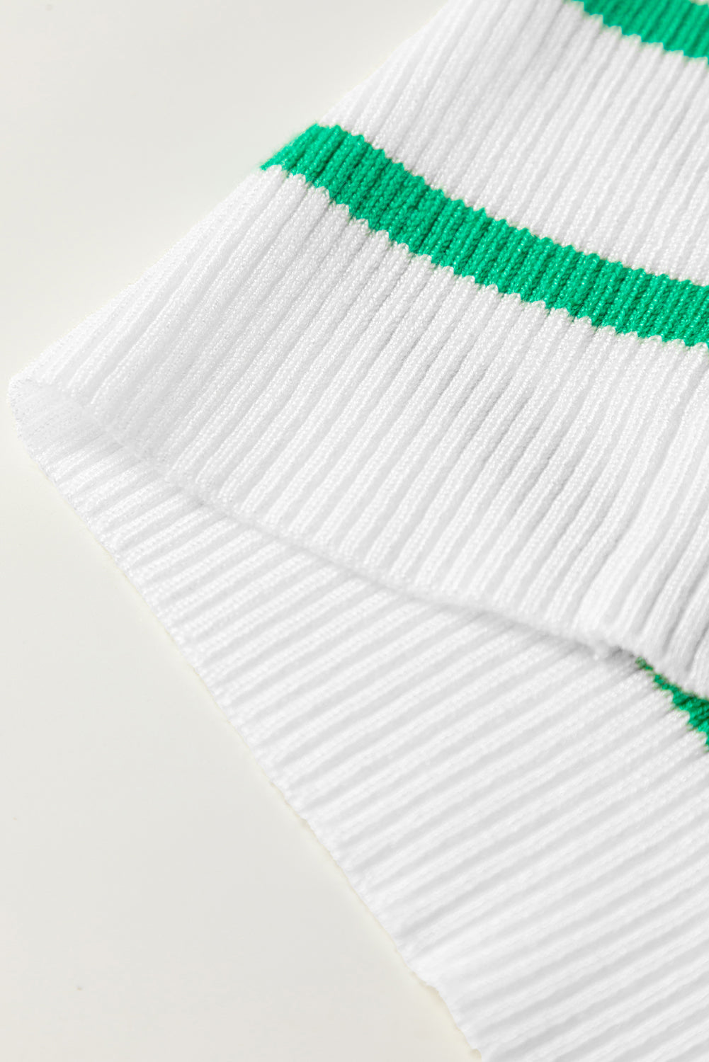 green and white striped sweater