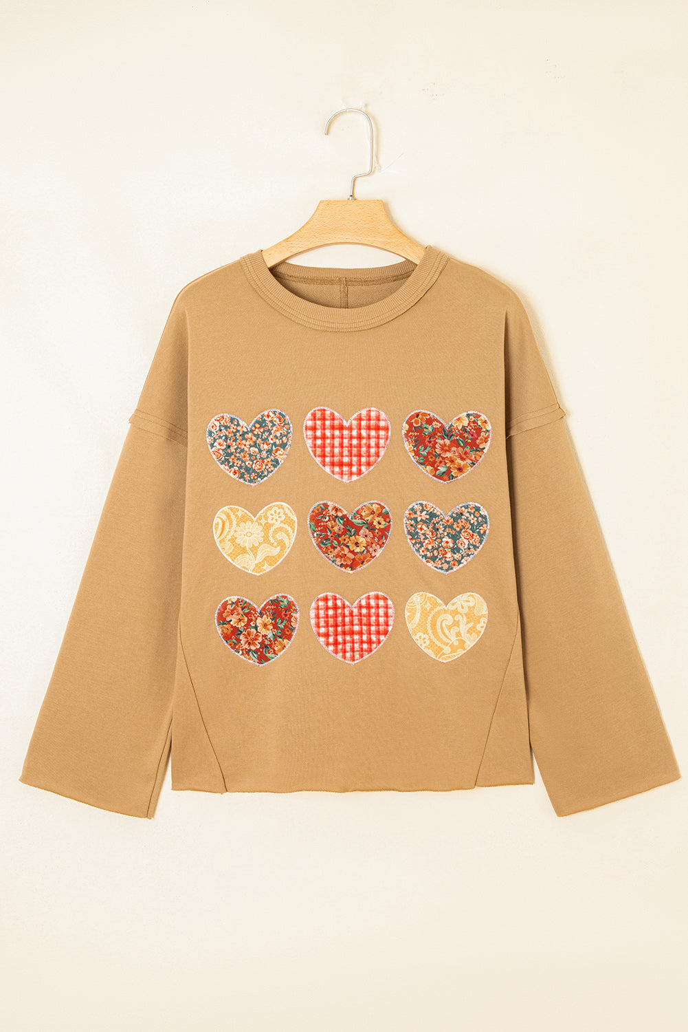heart patch sweatshirt