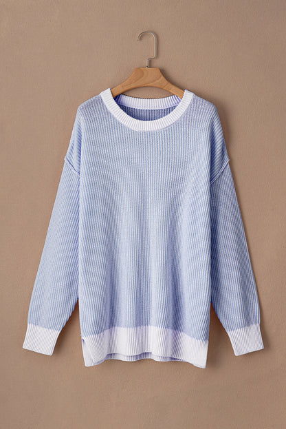 ribbed knit sweater plus size