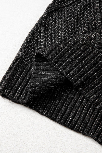 black knit dress