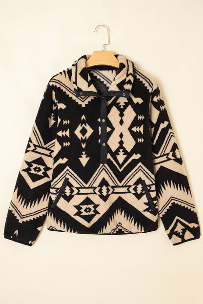 western print sweatshirt
