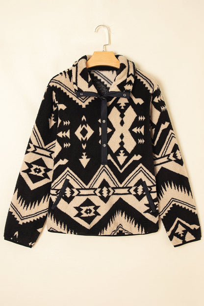 western print sweatshirt